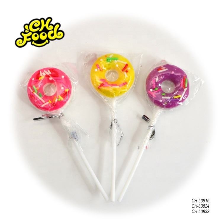 Chinese New Style Donuts Shape Lollipop Sweet Hard Candy