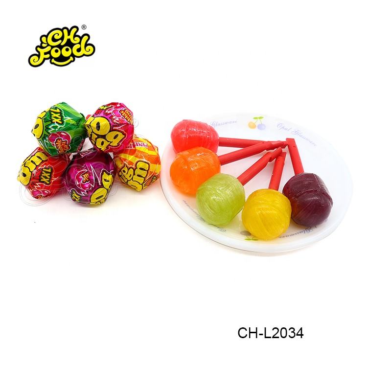 CHFOOD Pin Pop Fruit flavour lollipop with bubble gum CH-L0365